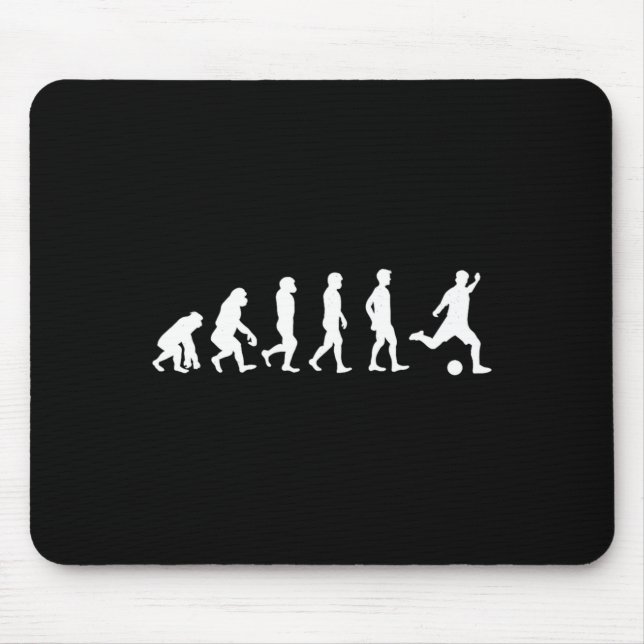 Soccer Evolution Funny Soccer Fan Sports Lover Des Mouse Mat (Front)