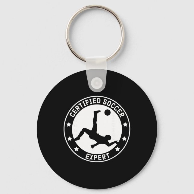 Soccer Expert Soccer Player  Key Ring (Front)