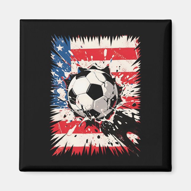 Soccer Explosion Cool Clash For Sport Fans And Pla Magnet (Front)