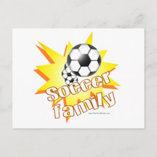 Soccer Family Postcard