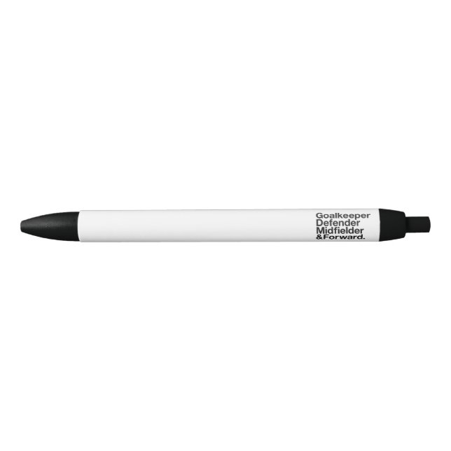 SOCCER Fan Black Ink Pen (Front)