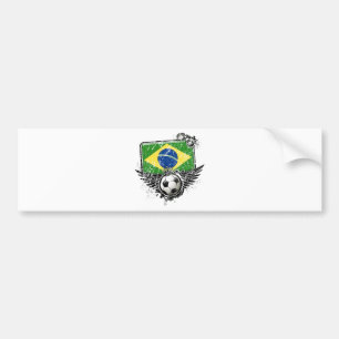 Soccer fan Brazil Bumper Sticker