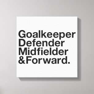 SOCCER Fan Canvas Print