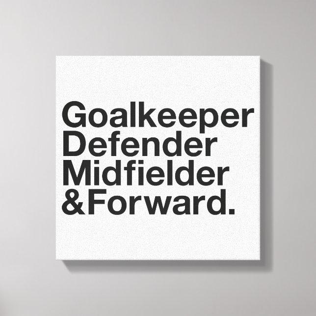 SOCCER Fan Canvas Print (Front)