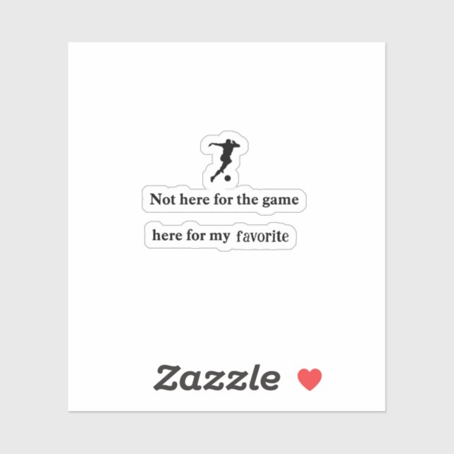 Soccer Fan Favourite Custom Vinyl Sticker (Sheet)