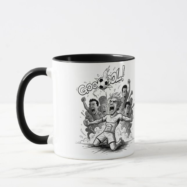 Soccer Fans Goal Celebration Mug (Left)