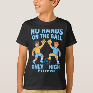 Soccer Fans High Fives Team Spirit Graphic Design T-Shirt