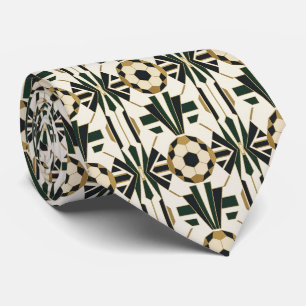 Soccer Faux Silk Sports Player Gentleman's Tie