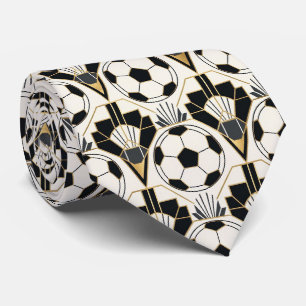 Soccer Faux Silk Sports Player Gentleman's Tie
