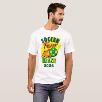 SOCCER Fever 2026 Brazil Fan Gear Limited Edition T-Shirt