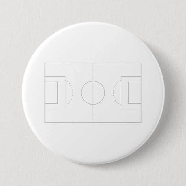 soccer field 7.5 cm round badge (Front)