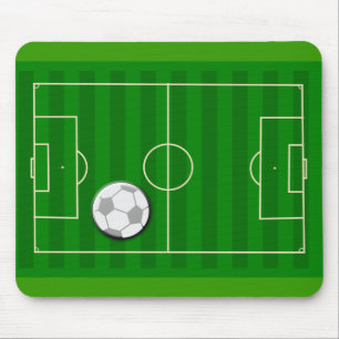 Soccer Field and Ball Mouse Mat