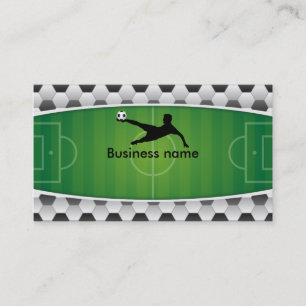Soccer field business card