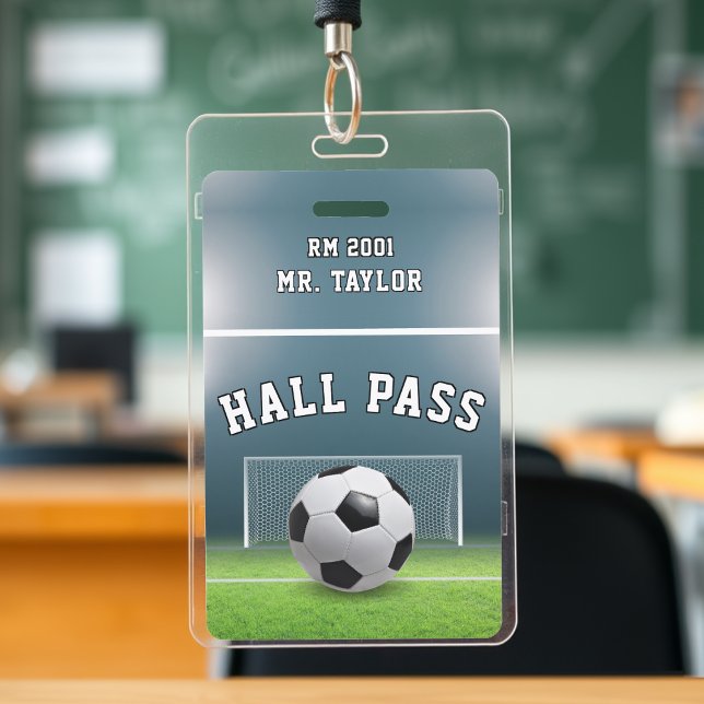 Soccer Field Football Coach Gym Class Hall Pass ID Badge (Soccer Field Football Coach Gym Class Hall Pass Badge
)