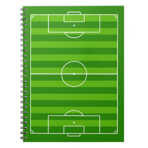 Soccer Field / Football Pitch Sports Team School Notebook