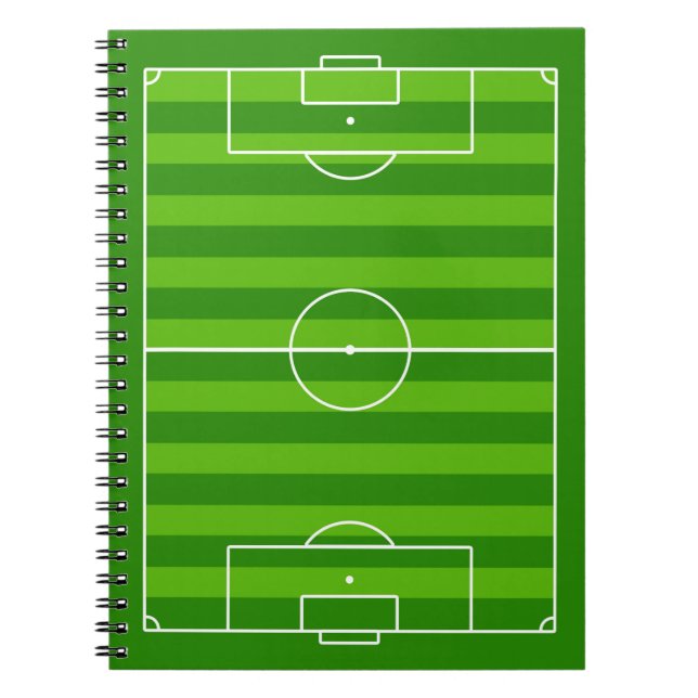 Soccer Field / Football Pitch Sports Team School Notebook (Front)