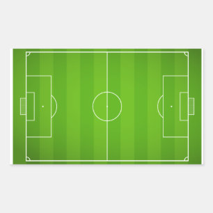 Soccer field Football Rectangular Sticker
