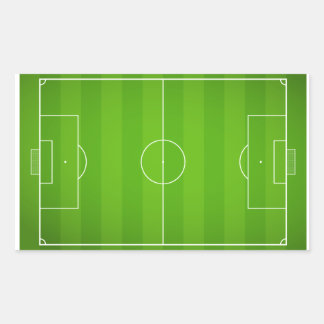 Soccer field Football Rectangular Sticker