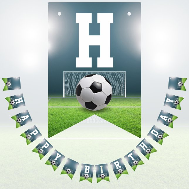 Soccer Field Football Sports Happy Birthday Bunting (Creator Uploaded)