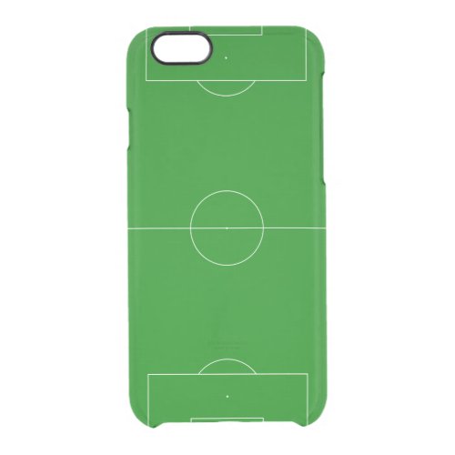 Soccer field green clear iPhone 6/6S case