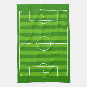 Soccer Field Novelty Soccer Player or Coach Sports Tea Towel