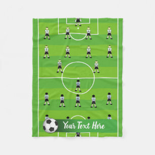 Soccer Field & Team Fleece Blanket