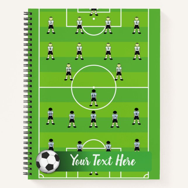 Soccer Field & Team Notebook (Front)