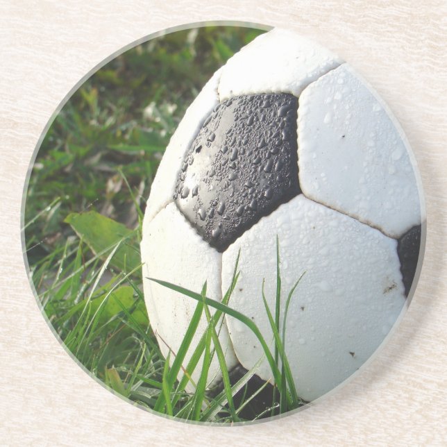 Soccer~ Foot Ball in field Coaster (Front)
