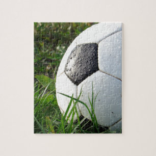 Soccer~ Foot Ball in field Jigsaw Puzzle