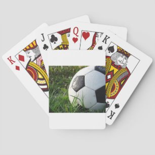 Soccer~ Foot Ball in field Playing Cards