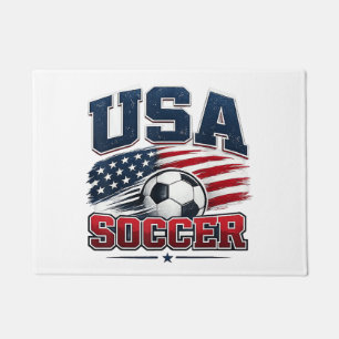 Soccer Football 2026 USA Doormat
