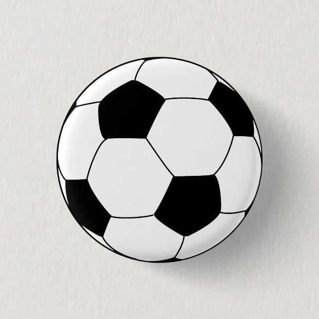 Soccer Football 3 Cm Round Badge (Front)