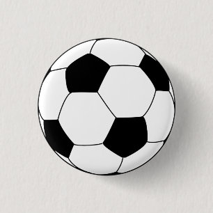 Soccer Football 3 Cm Round Badge