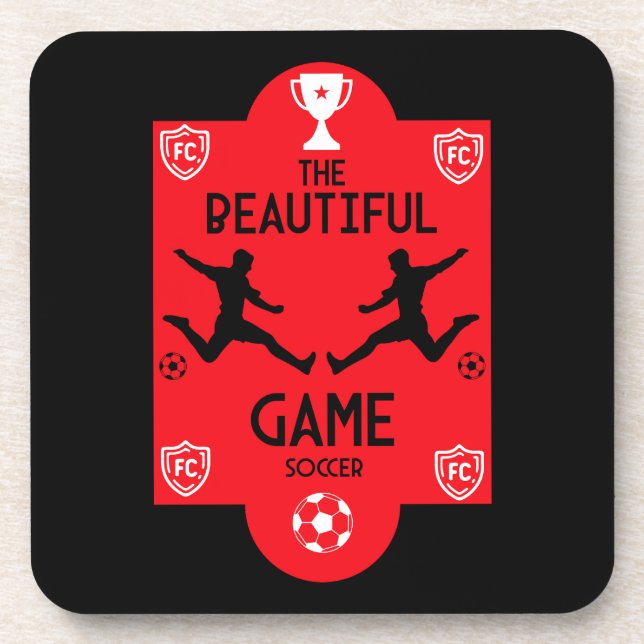 Soccer Football Accessories Coaster (Front)