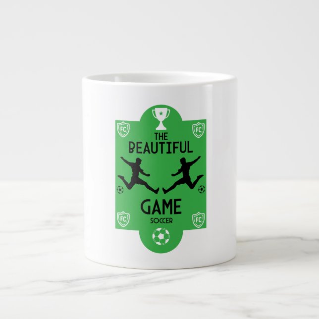 Soccer Football Accessories Large Coffee Mug (Front)