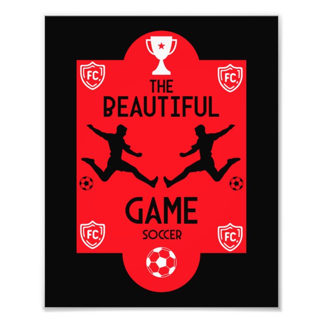 Soccer Football Accessories Photo Print (Front)