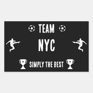 Soccer Football Accessories Rectangular Sticker