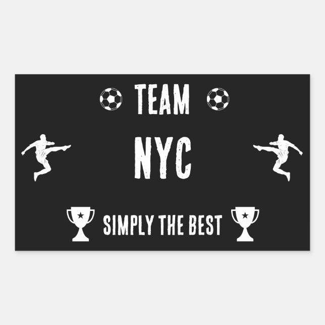Soccer Football Accessories Rectangular Sticker (Front)