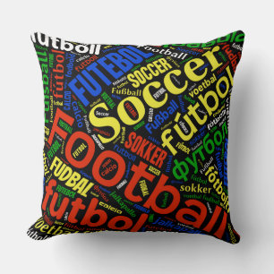Soccer Football around the world Cushion