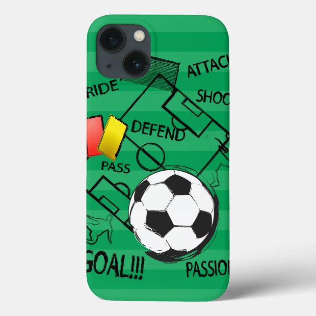 Soccer Football Attack Goal Case-Mate iPhone Case (Back)