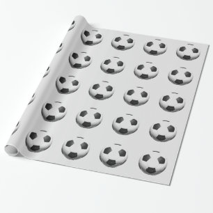 Soccer Football Ball Pop Art Wrapping Paper