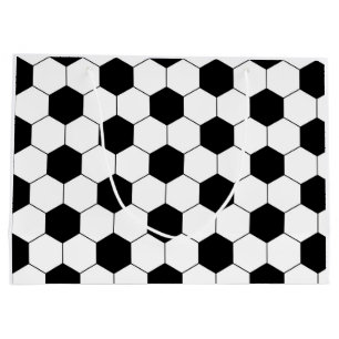 Soccer Football Ball Texture Large Gift Bag