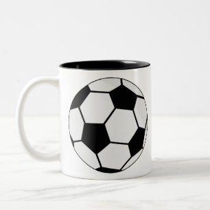 Soccer Football Ball Two-Tone Coffee Mug