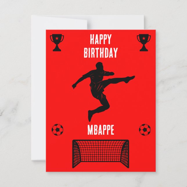 Soccer Football  Birthday  Banner (Front)