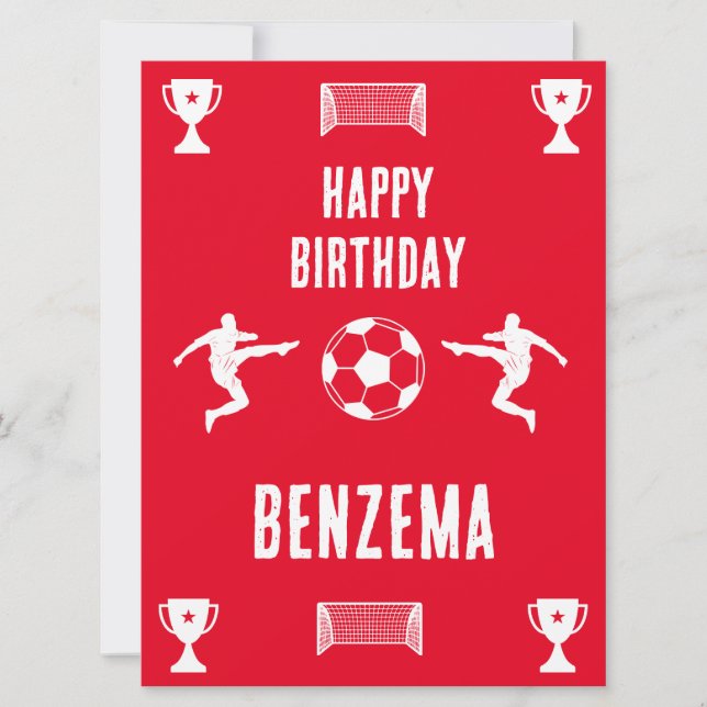 Soccer Football  Birthday  Banner (Front)