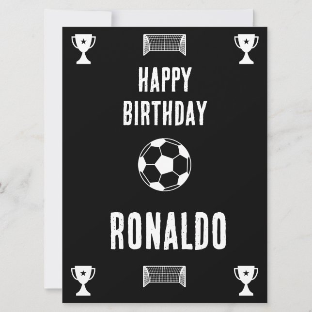 Soccer Football  Birthday  Banner (Front)