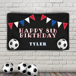 Soccer Football Bunting Flags Kids Birthday Party Banner