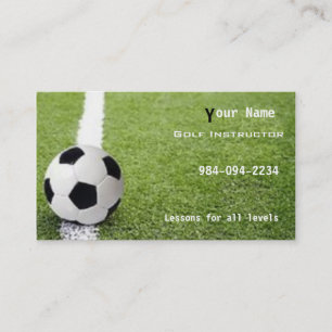 Soccer football business card