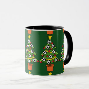 Soccer Football Christmas Tree Mug