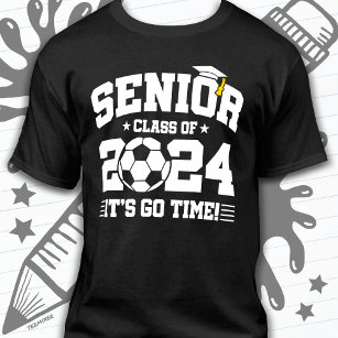 Soccer Football Class 2024 Graduation Senior 2024 T-Shirt